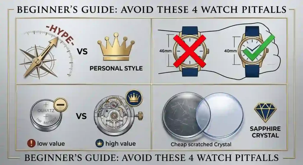 common beginner mistakes when buying a watch